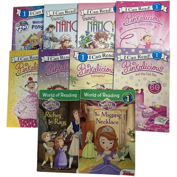 10 Beginning Early Reader Books Level 1 Lot Pinkalicious Fancy Nancy Sofia First - Picture 1 of 12